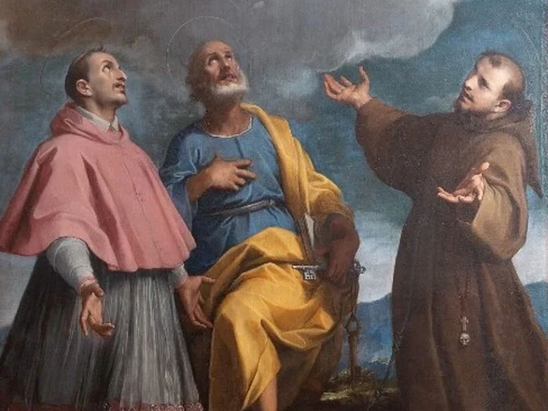 1594-Carlo Ridolfi - Madonna con Gesù Bambino e Santi Carlo Pietro e Francesco
